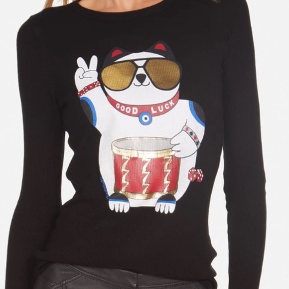 Lauren Moshi Tops - Lauren Moshi MCKINLEY GOLD FOIL LUCKY CAT